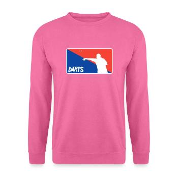 Joueur de fléchettes - Sweat-shirt Unisexe - rose - Devant