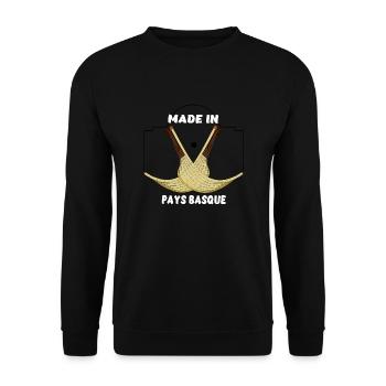 CHISTERA DES BASKENLANDES - Unisex Pullover - Schwarz - Vorne - Alina (178cm) & Michal (187cm)