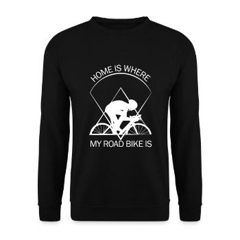 Racer - Unisex Sweatshirt - black - Front - Alina (178cm) & Michal (187cm)