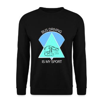 Chauffeur d’autobus scolaire Chauffeur d’autobus scolaire - Sweat-shirt Unisexe - noir - Devant - Alina (178cm) & Michal (187cm)