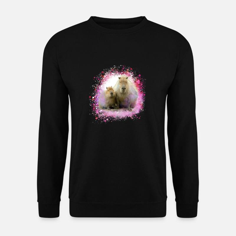 Capybara,Pig,Graffiti,Capybara,Mother - Unisex Sweatshirt - black