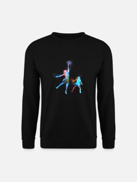 basketballerin, basketball,Graffiti - Unisex Pullover - Schwarz