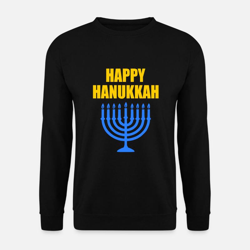 HAPPY HANUKKAH - Unisex Pullover - Schwarz