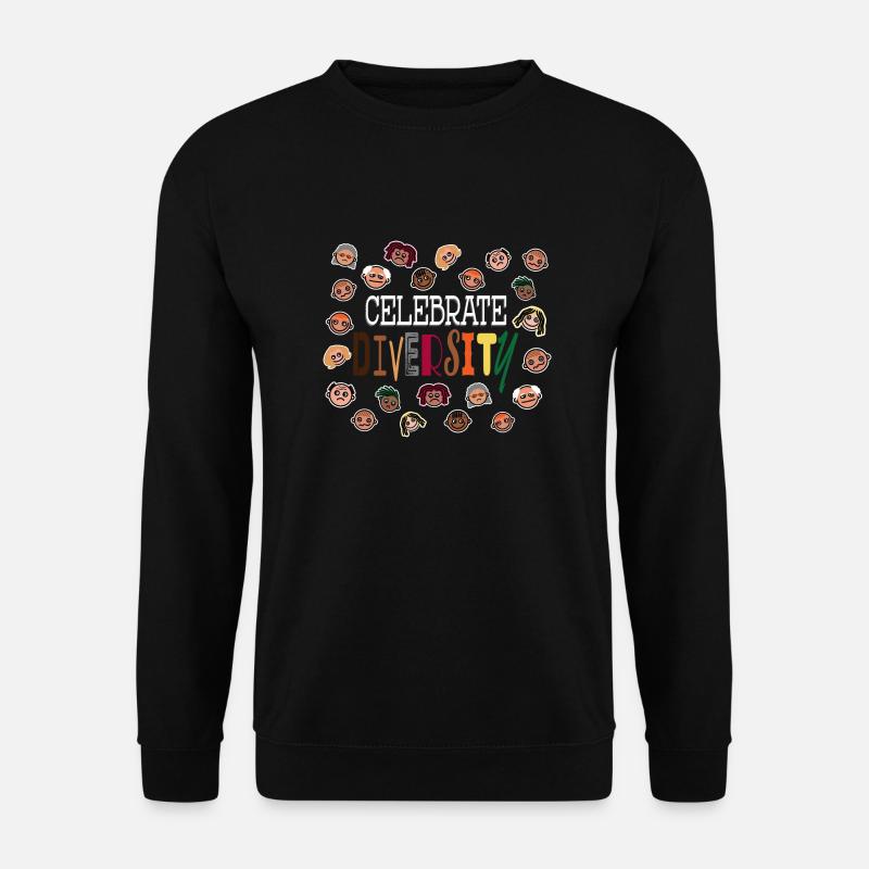 Celebrate Diversity - Vielfalt feiern - Unisex Pullover - Schwarz