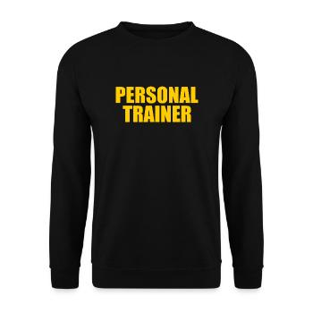 Personal trainer - Unisex Sweatshirt - black - Front - Alina (178cm) & Michal (187cm)