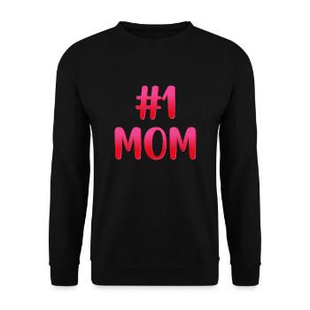 Hashtag Nummer Eins Mama Mütter Tag Idee Mama Frauen - Unisex Pullover - Schwarz - Vorne - Alina (178cm) & Michal (187cm)