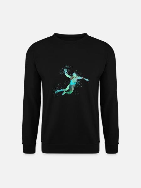 Handball, handballer, Beachhandball,Graffiti - Unisex Pullover - Schwarz