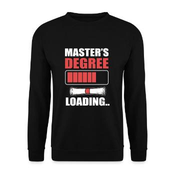 Master's Degree Graduation Ceremony - Unisex Sweatshirt - black - Front - Alina (178cm) & Michal (187cm)