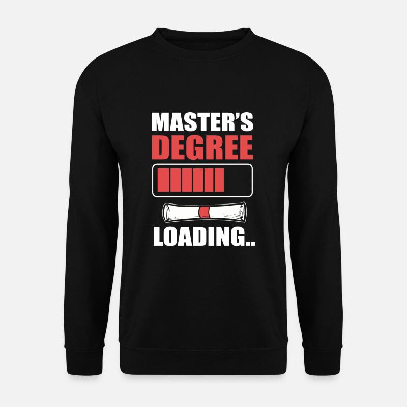 Master Studium Abschlussfeier - Unisex Pullover - Schwarz