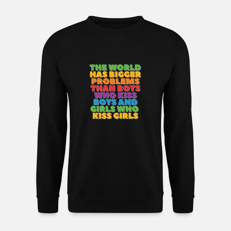 Gay Pride Schwul Lesbisch LGBT LGBTQ Geschenk - Unisex Pullover - Schwarz