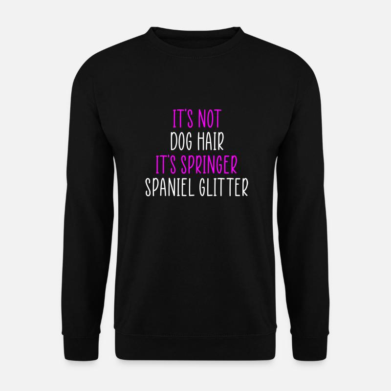 Springer spaniel glitter - Unisex Sweatshirt - black