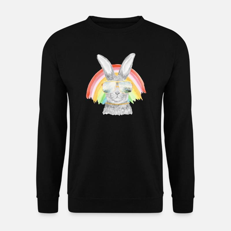 Rainbow Bunny - Unisex Sweatshirt - black