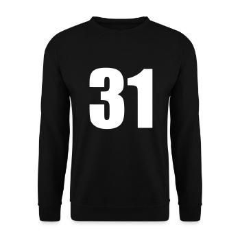 31 - Unisex Sweatshirt - black - Front - Alina (178cm) & Michal (187cm)