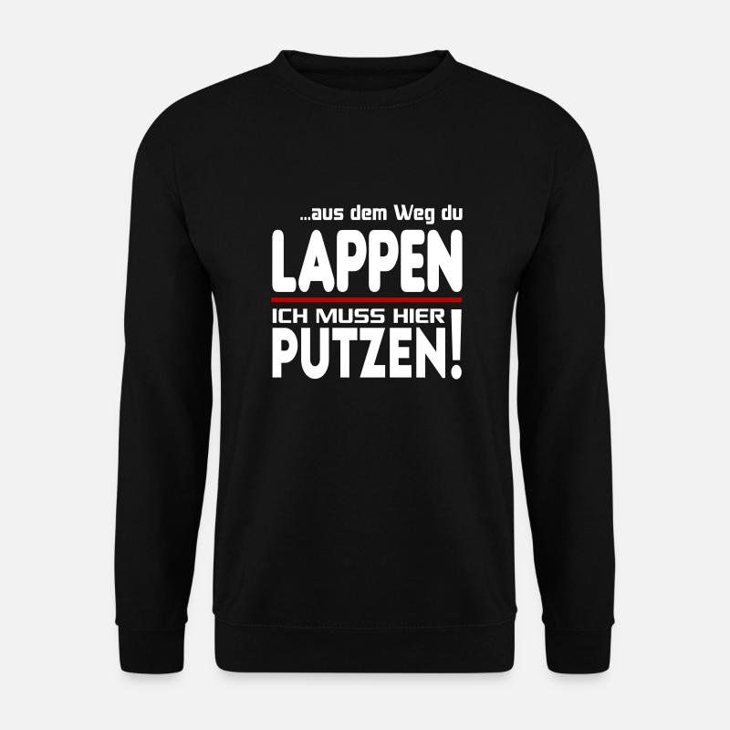Putzen Putzfrau Gebäudereiniger Reinigungskraft - Unisex Pullover - Schwarz