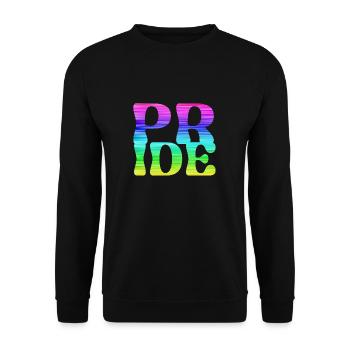 gay pride,pride,rainbow,LGBT - Unisex Sweatshirt - black - Front - Alina (178cm) & Michal (187cm)