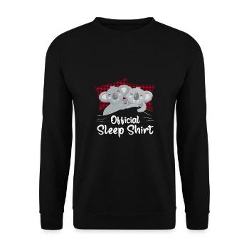 Official Sleep Shirt Koala - Unisex Sweatshirt - black - Front - Alina (178cm) & Michal (187cm)