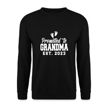 Promu grand-mère 2023 - Sweat-shirt Unisexe - noir - Devant - Alina (178cm) & Michal (187cm)