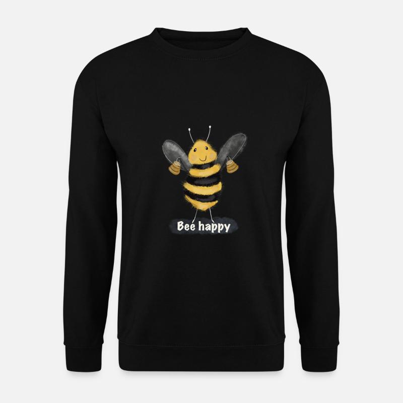 Bee Happy - Unisex Sweatshirt - black