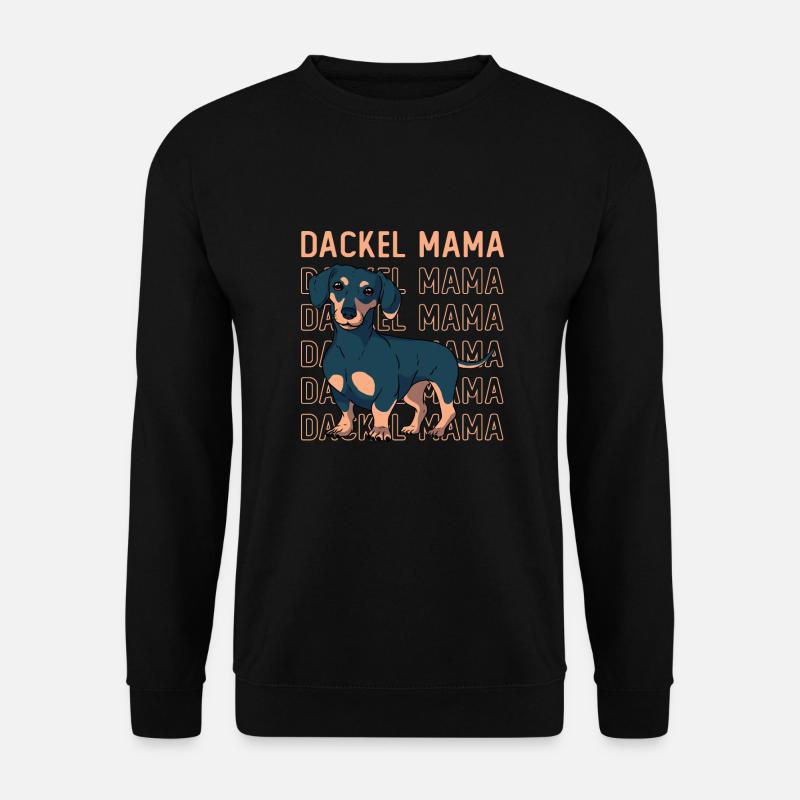 Dackel Mama - Unisex Pullover - Schwarz