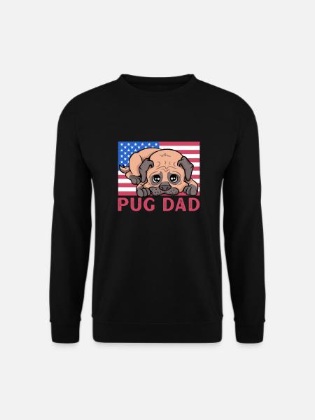Pug Dad - Unisex Sweatshirt - black
