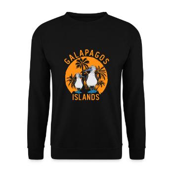 Boobies Seevögel Blau-Fuß-Booby-Vogel - Unisex Pullover - Schwarz - Vorne - Alina (178cm) & Michal (187cm)