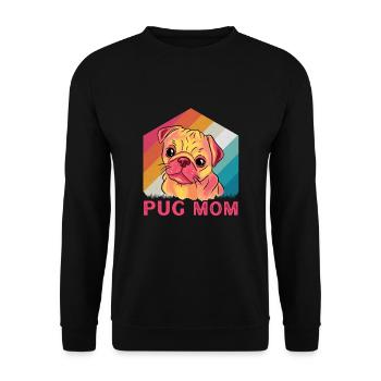 Maman Carlin - Sweat-shirt Unisexe - noir - Devant - Alina (178cm) & Michal (187cm)