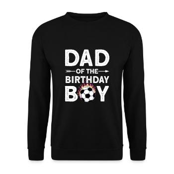 Dad Of The Birthday Boy - Unisex Pullover - Schwarz - Vorne - Alina (178cm) & Michal (187cm)