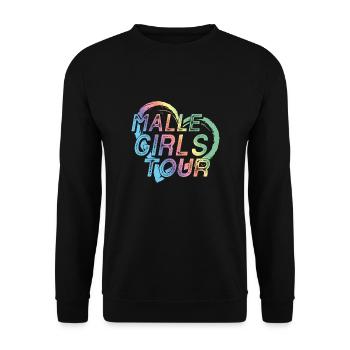 Visite de Malle Girls - Sweat-shirt Unisexe - noir - Devant - Alina (178cm) & Michal (187cm)