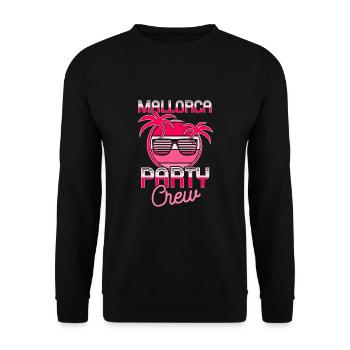 Mallorca Party Crew - Unisex Sweatshirt - black - Front - Alina (178cm) & Michal (187cm)