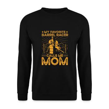 Barrel Racer Maman - Sweat-shirt Unisexe - noir - Devant - Alina (178cm) & Michal (187cm)