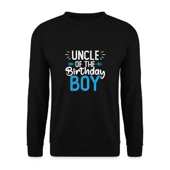 Uncle Of The Birthday Boy - Unisex Sweatshirt - black - Front - Alina (178cm) & Michal (187cm)