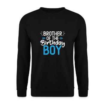 Brother Of The Birthday Boy - Unisex Sweatshirt - black - Front - Alina (178cm) & Michal (187cm)