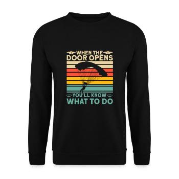 Dad and Son True Friendship for Eternity - Unisex Sweatshirt - black - Front - Alina (178cm) & Michal (187cm)