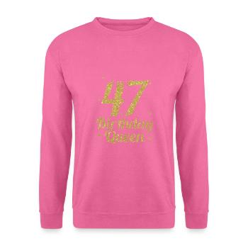 Anniversaire Reine 47 - Sweat-shirt Unisexe - rose - Devant