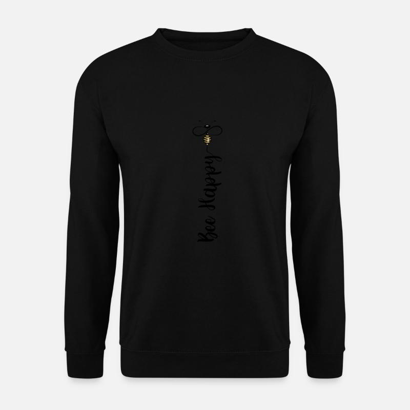 Bee Happy - Unisex Sweatshirt - black