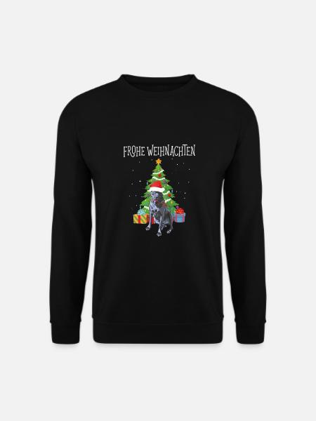 Cane Corso Frohe Weihnachten - Unisex Pullover - Schwarz