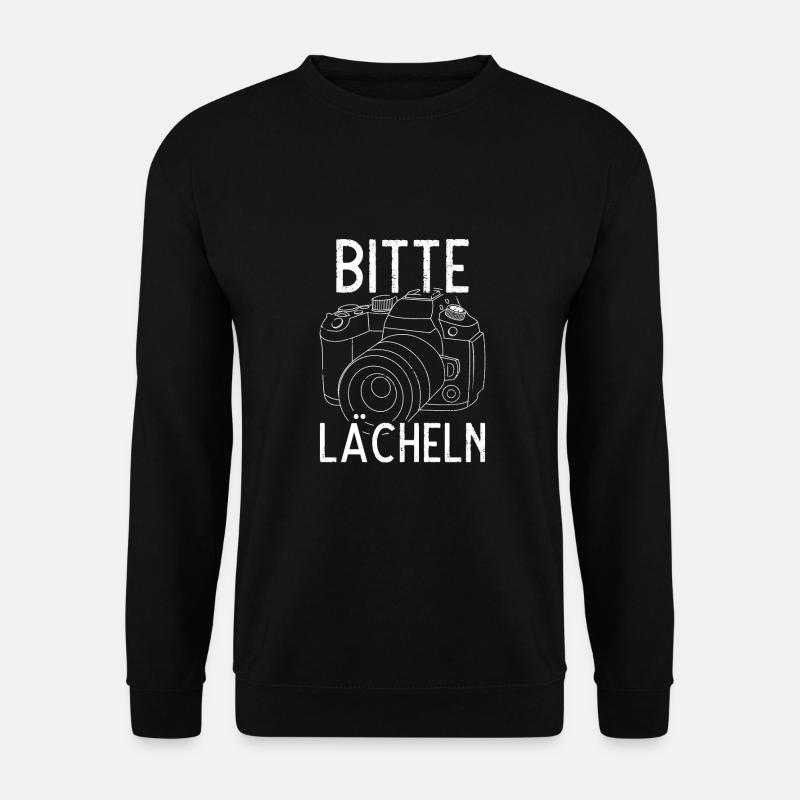 Bitte Lächeln - Unisex Pullover - Schwarz