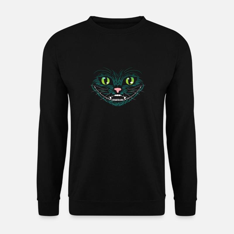 Grin Cat - Unisex Sweatshirt - black