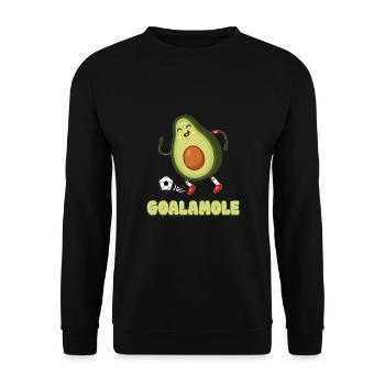 Avocado Goalamole - Unisex Pullover - Schwarz - Vorne - Alina (178cm) & Michal (187cm)