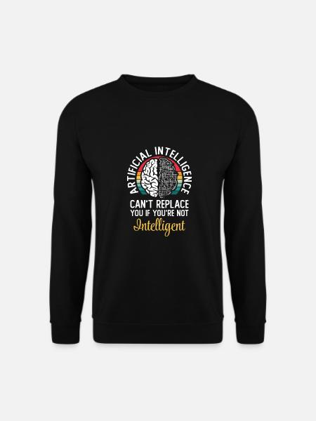 Artificial Intelligence Algorithm Brain - Unisex Sweatshirt - black