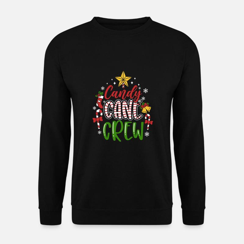 Candy Cane Crew - Sweat-shirt Unisexe - noir
