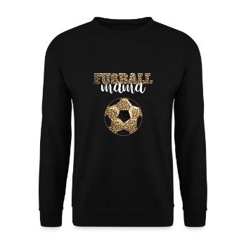 Fußball Mama - Unisex Pullover - Schwarz - Vorne - Alina (178cm) & Michal (187cm)