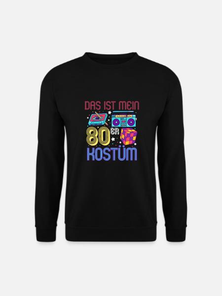 Das ist mein 80er Kostüm - Unisex Pullover - Schwarz