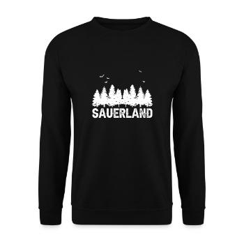 Sauerland - Unisex Pullover - Schwarz - Vorne - Alina (178cm) & Michal (187cm)