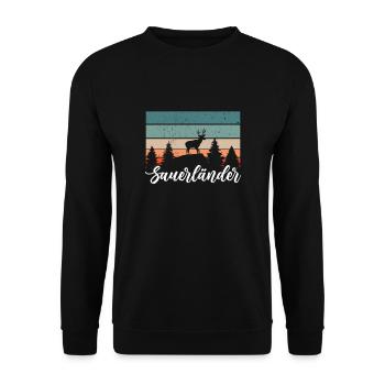 Sauerländer - Unisex Pullover - Schwarz - Vorne - Alina (178cm) & Michal (187cm)