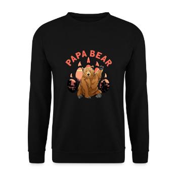 Monstera Deliciosa - Sweat-shirt Unisexe - noir - Devant - Alina (178cm) & Michal (187cm)