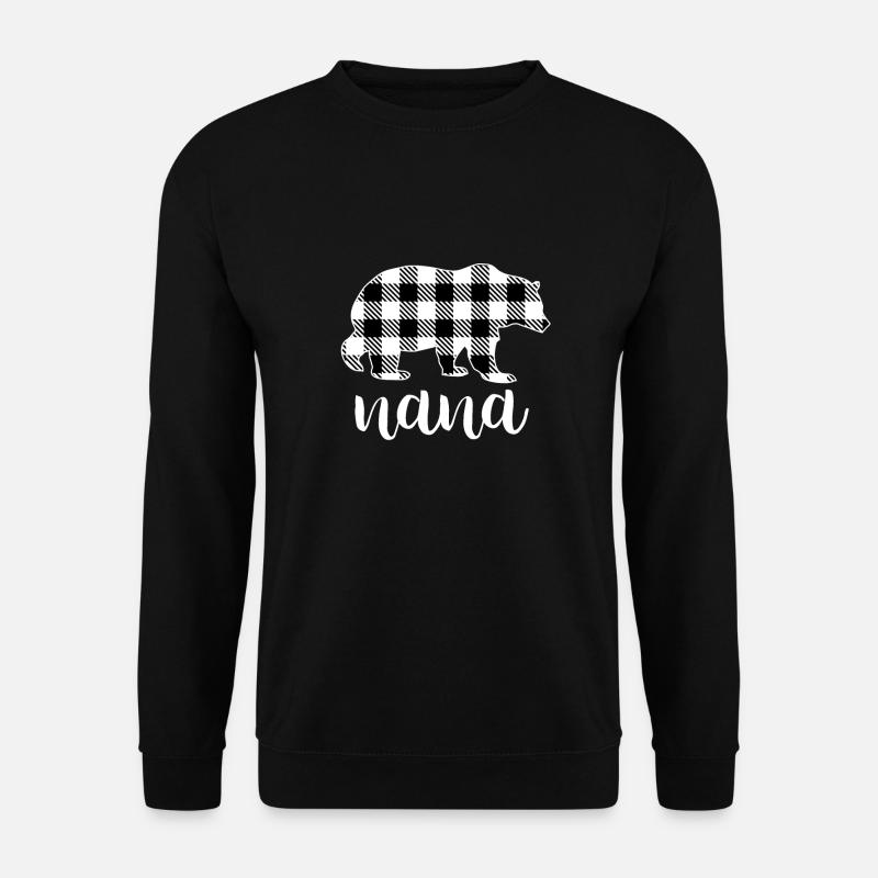 Nana Bear - Unisex Pullover - Schwarz