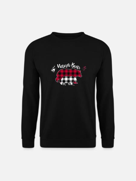 Nana Bear - Unisex Pullover - Schwarz