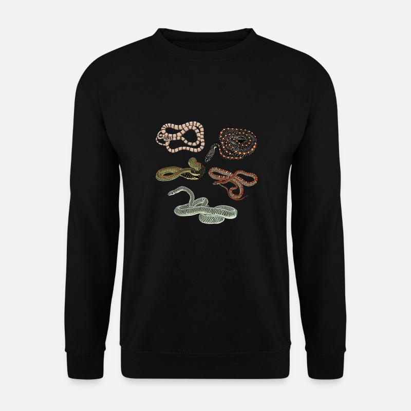 Types de serpents Chrysopelea Serpent volant - Sweat-shirt Unisexe - noir