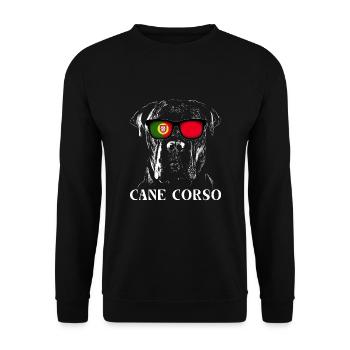 Cane Corso Portugal - Sweat-shirt Unisexe - noir - Devant - Alina (178cm) & Michal (187cm)